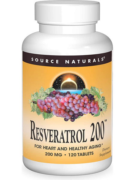 Source Naturals, Resveratrol 200™ 200 mg, 120 tablets