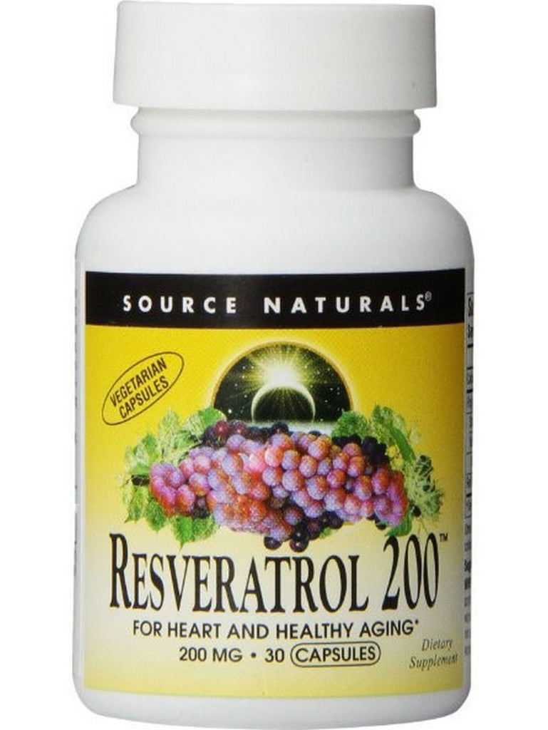 Source Naturals, Resveratrol 200™ 200 mg, 30 capsules