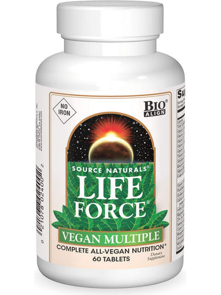 Source Naturals, Life Force® Vegan Multiple No Iron, 60 tablets