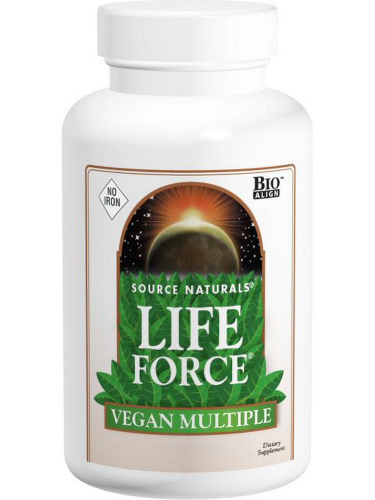 Source Naturals, Life Force® Vegan Multiple No Iron, 180 tablets