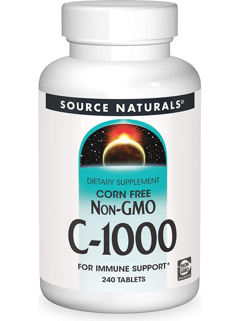Source Naturals, C-1000 Corn Free Non-GMO 1000 mg, 240 tablets