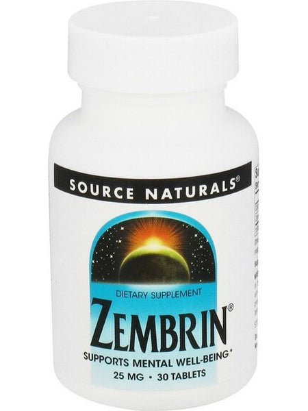 Source Naturals, Zembrin 25 mg, 30 tablets