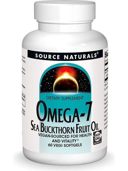 Source Naturals, Omega-7 Sea Buckthorn Fruit Oil, 60 vegi softgels
