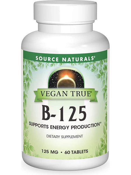 Source Naturals, Vegan True® B-125 125 mg, 60 tablets