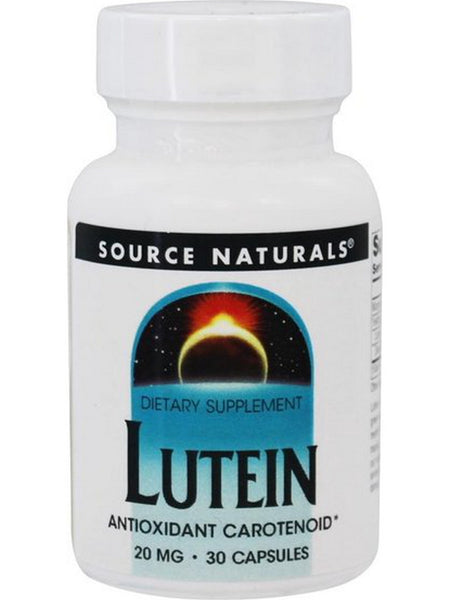 Source Naturals, Lutein 20 mg, 30 capsules