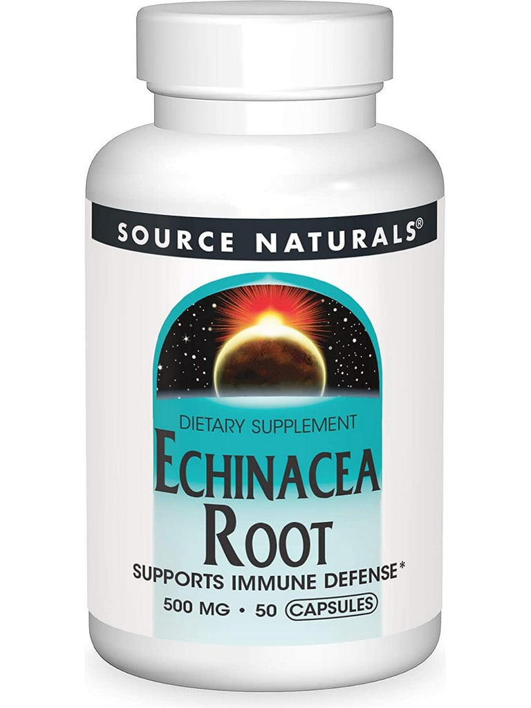Source Naturals, Echinacea Root 500 mg, 50 capsules