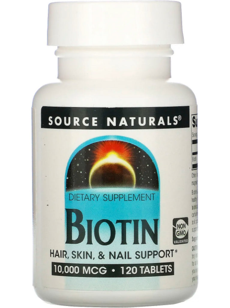 Source Naturals, Biotin 10000 mcg, 120 tablets