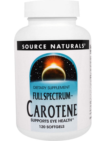 Source Naturals, Carotene Full Spectrum, 120 softgels