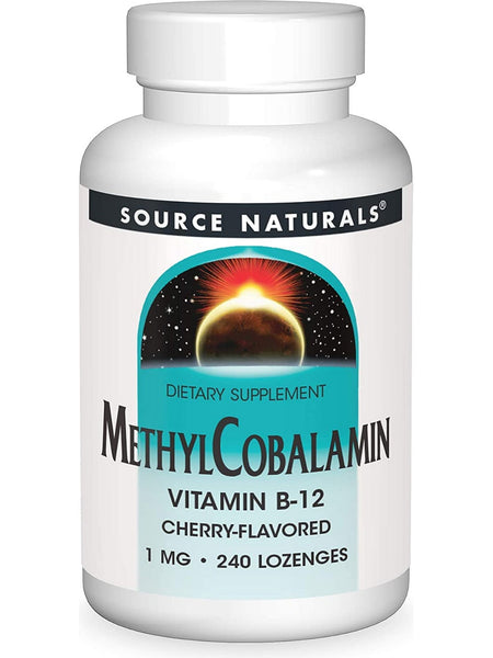 Source Naturals, MethylCobalamin 1 mg, Cherry, 240 lozenges