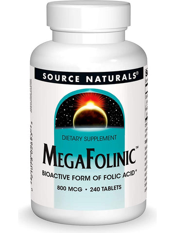 Source Naturals, MegaFolinic™ 800 mcg, 240 tablets