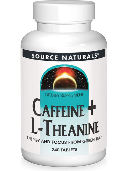 Source Naturals, Caffeine + L-Theanine, 240 tablets