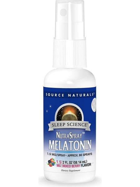 Source Naturals, Sleep Science® Melatonin NutraSpray™ 1.5 mg, Berry, 2 fl oz