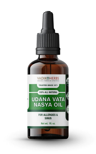 Nasya Oil (Udana Vata - Allergies & Sinus), 1 fl oz, Vadik Herbs