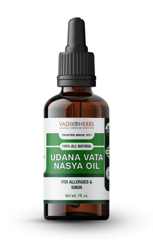Nasya Oil (Udana Vata - Allergies & Sinus), 1 fl oz, Vadik Herbs