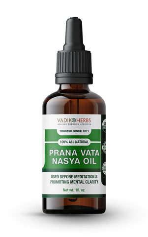 Nasya Oil (Prana Vata - Mental Clarity), 1 fl oz, Vadik Herbs